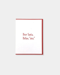 NICE CHRISTMAS - CARD