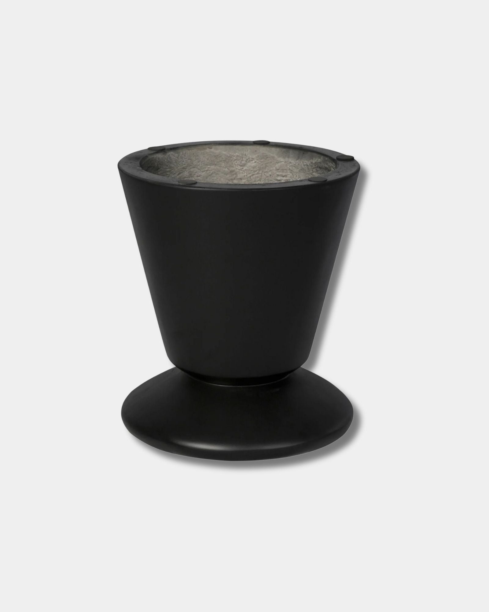 CONCRETE MINERAL SIDE TABLE - BLACK