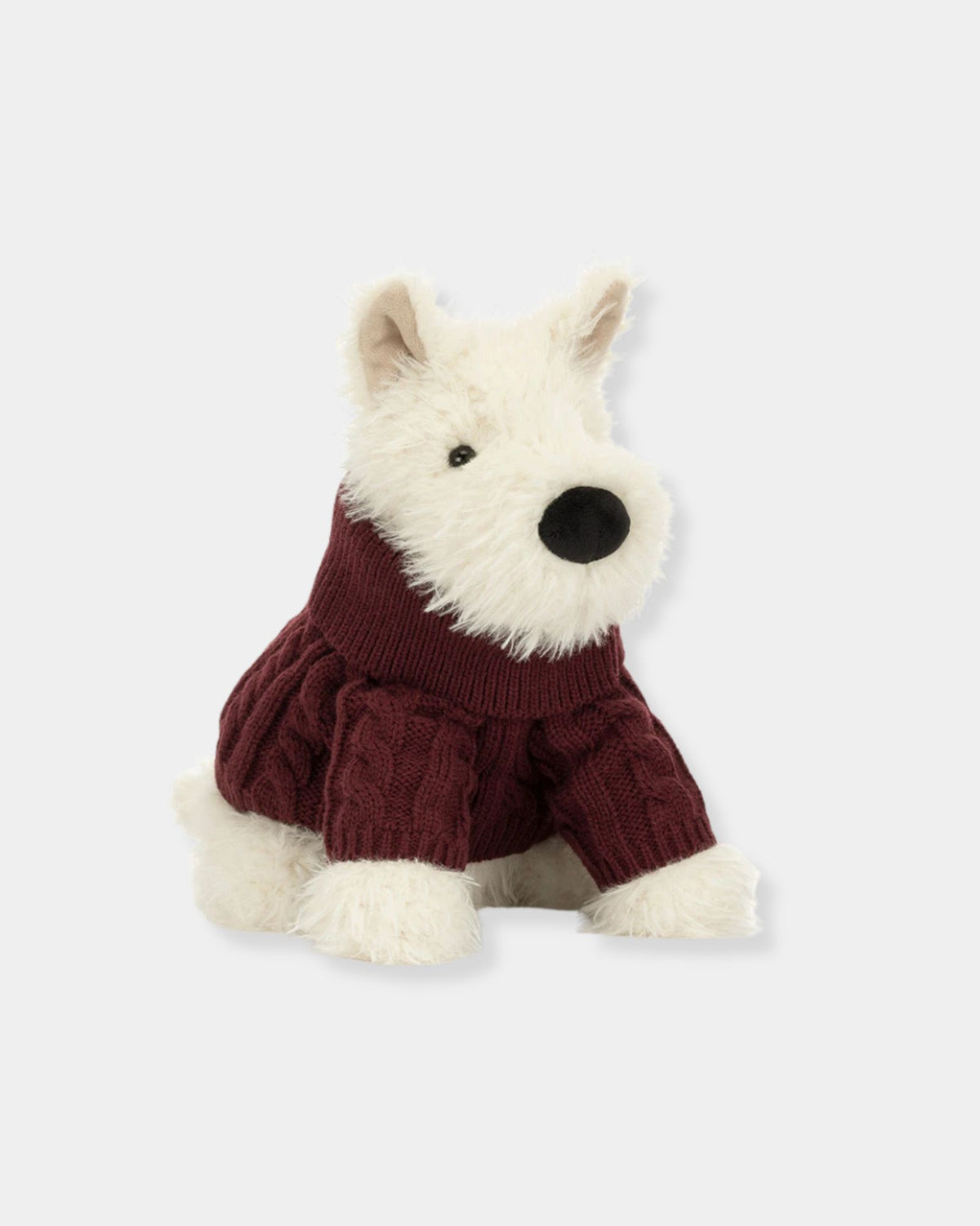MUNRO SCOTTIE DOG WINTER JUMPER OUTFIT - PLUSH TOY