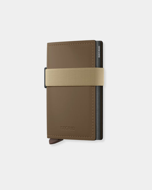 EARTH BEIGE LEATHER MATTE - BANDWALLET