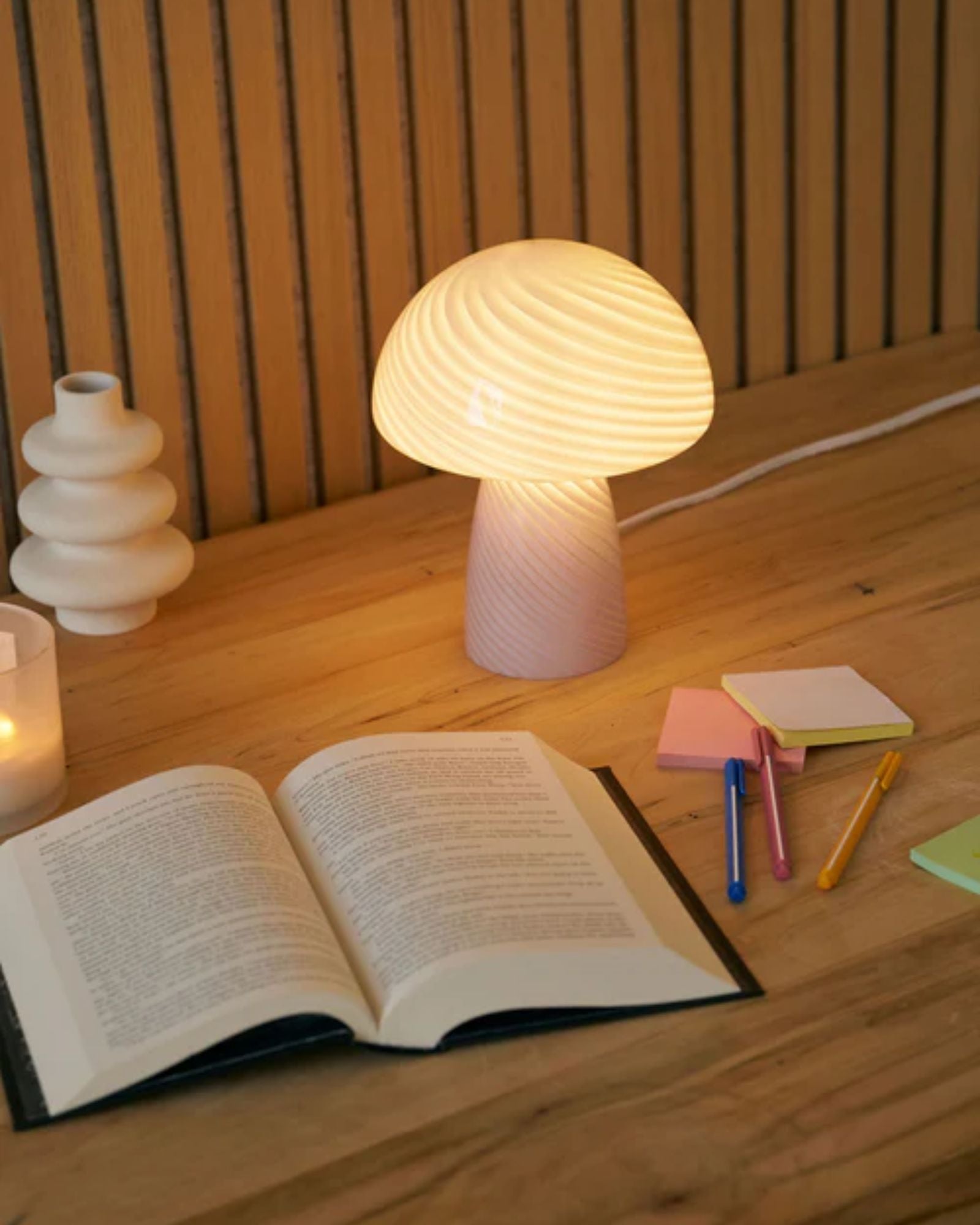 PURPLE MUSHROOM LAMP