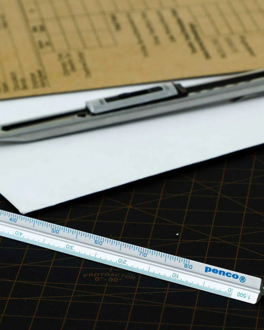 BLUE METRIC DRAFTING SCALE