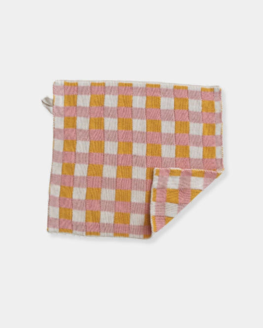 YELLOW COTTON KNIT DISH CLOTH