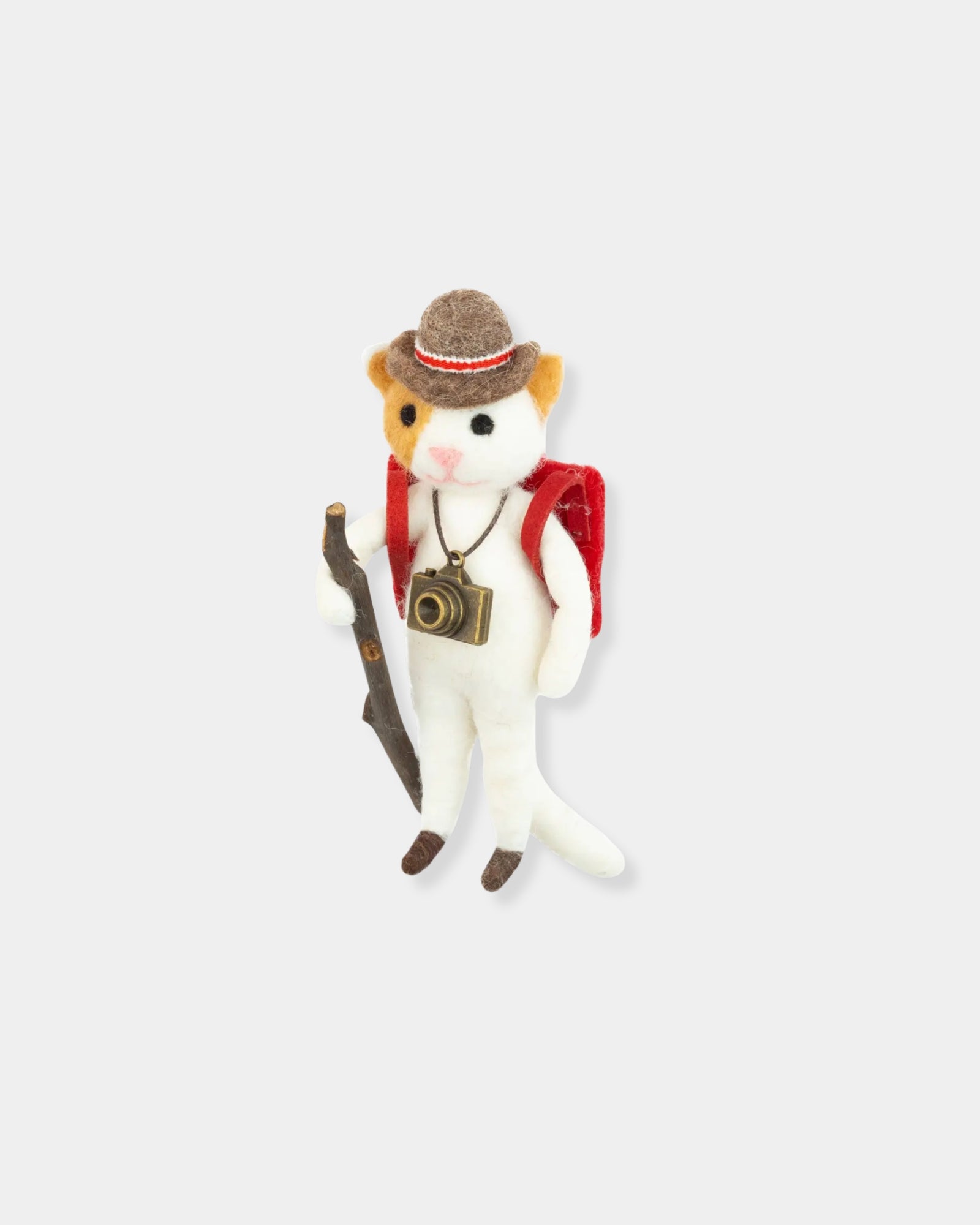 FELT HIKING DOG - ORNAMENT