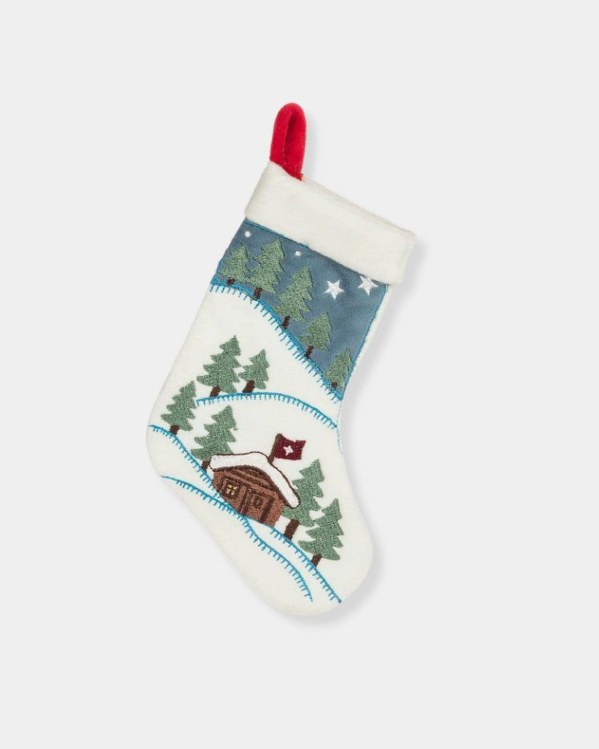 CABIN SCENE STOCKING | Stonewaters