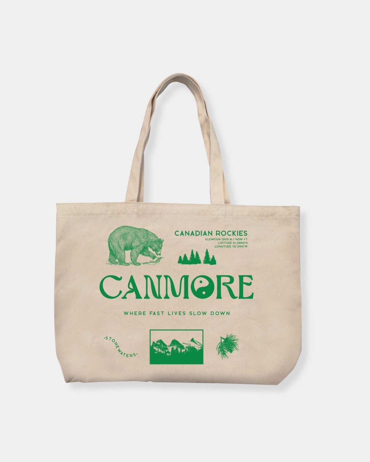 CANMORE GREEN - TOTE BAG | Stonewaters