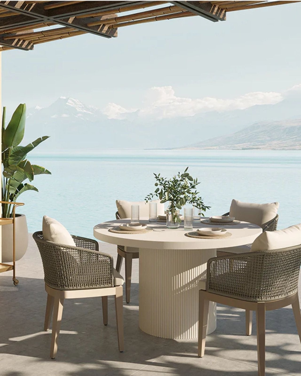 CAPRI DINING ARMCHAIR - DRIFT BROWN | Stonewaters