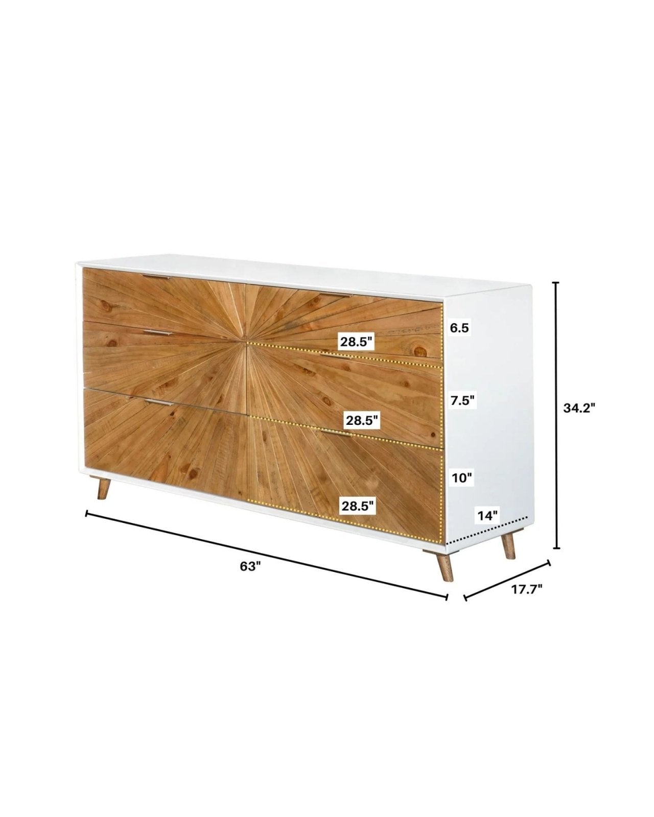 CASABLANCA 6-DRAWER DRESSER | Stonewaters