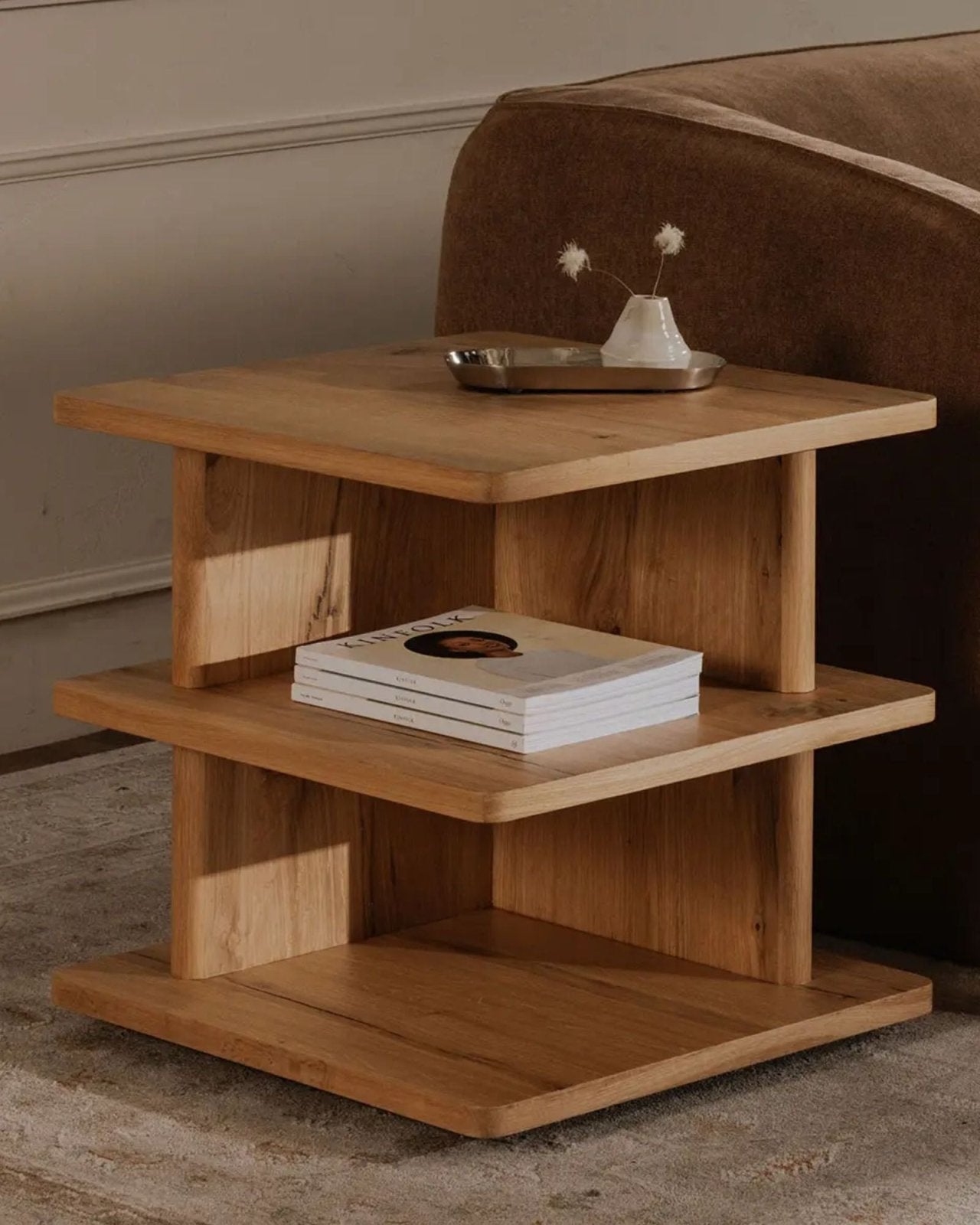CASEY SIDE TABLE - RUSTIC OAK | Stonewaters