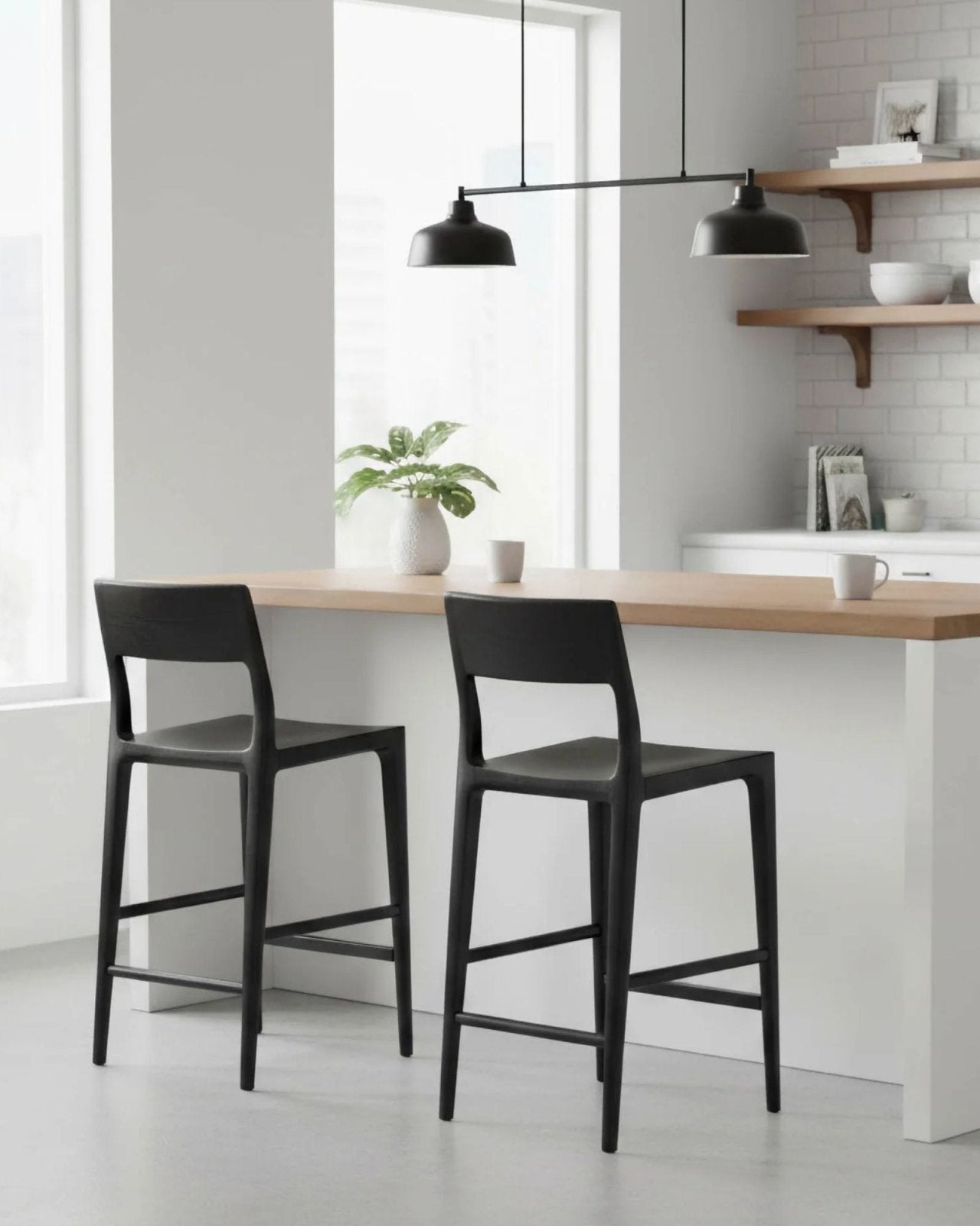 CATANIA COUNTER STOOL - BLACK | Stonewaters
