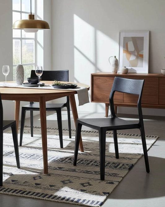 CATANIA DINING CHAIR - BLACK | Stonewaters