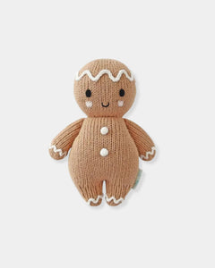 WHITE BABY GINGERBREAD - HAND KNIT DOLL