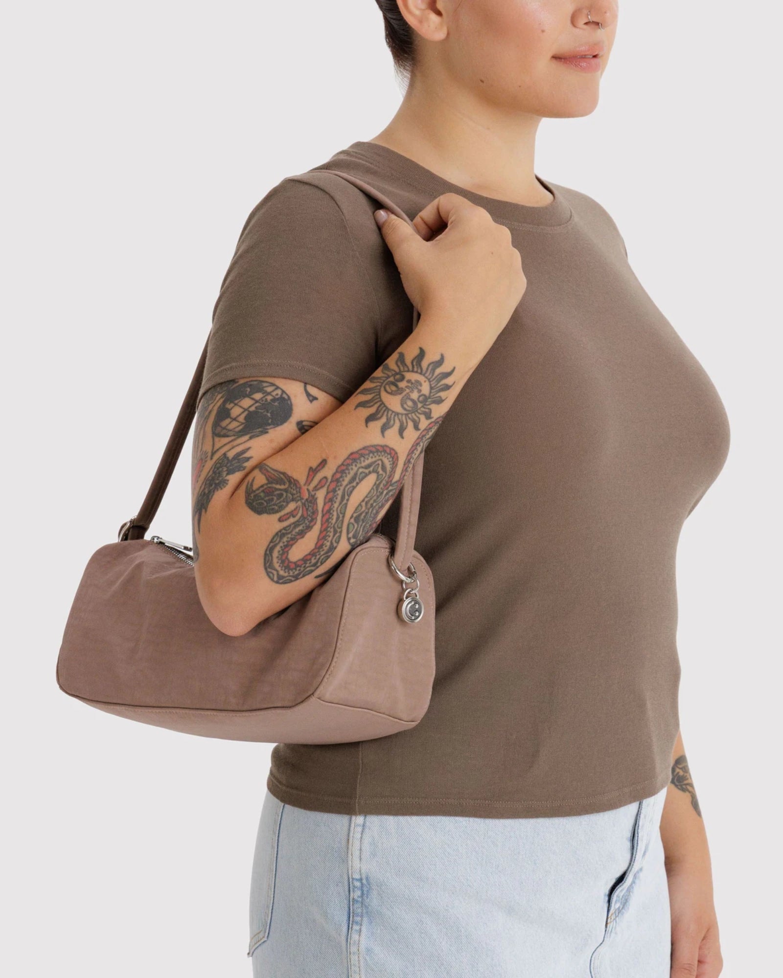 NYLON LOAF BAG - TOASTED ALMOND