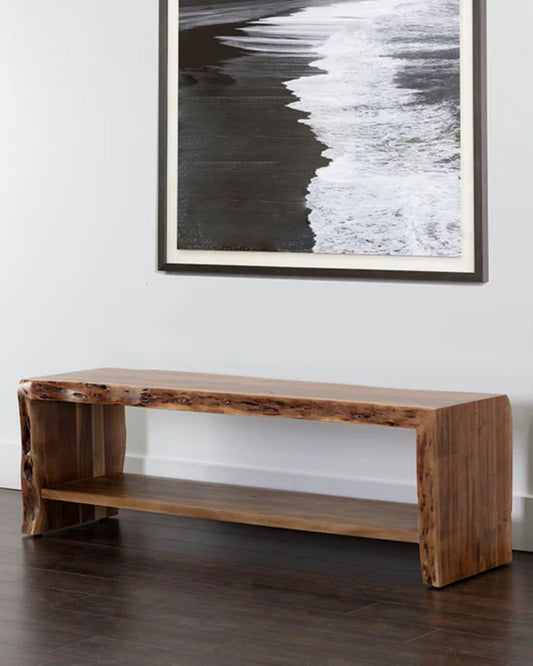 RIDGE BENCH - MEDIUM BROWN