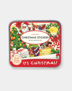 VINTAGE CHRISTMAS LABEL STICKERS