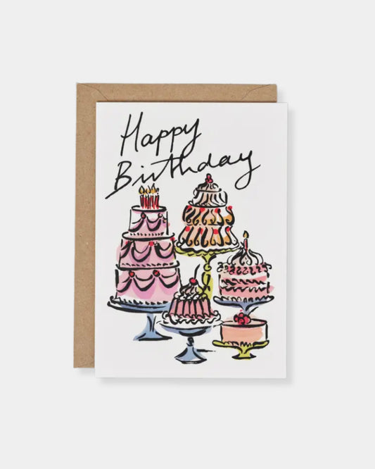 HAPPY BIRTHDAY CAKES - CARD