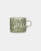 GREEN ABSTRACT - STONEWARE MUG