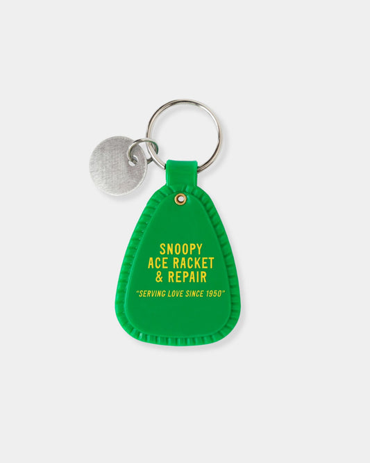 SNOOPY TENNIS SADDLE KEYCHAIN