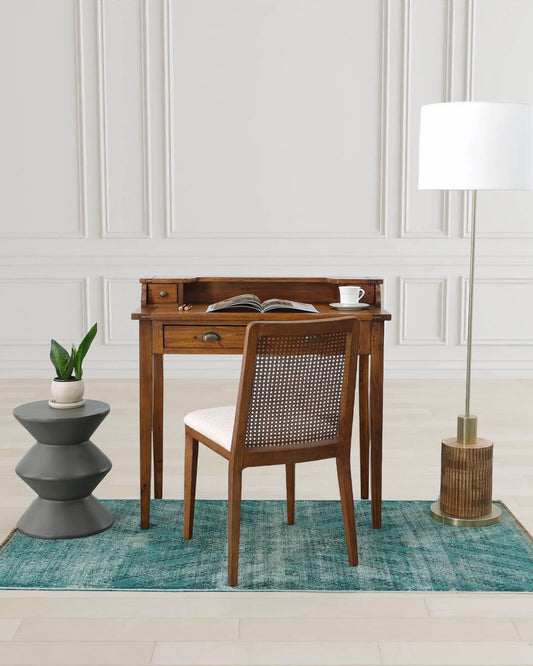 CONCRETE INVERTED SIDE TABLE - DARK GREY