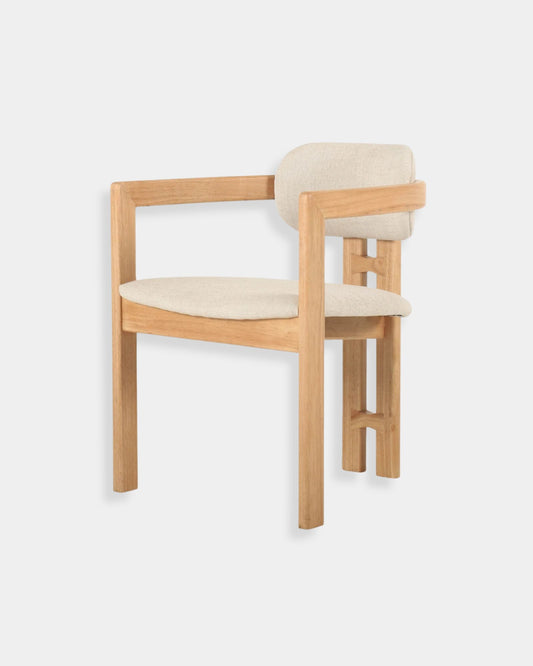 MONTERREY DINING CHAIR - CREAM TWEED