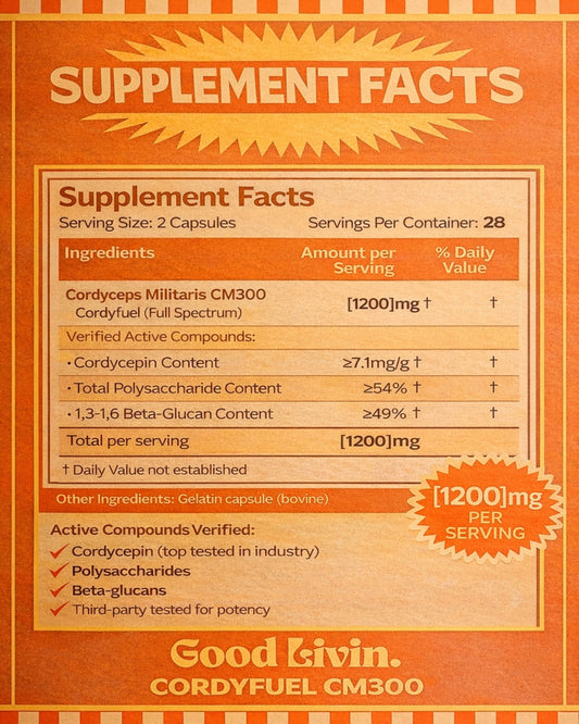CORDYCEPS - STAMINA ENERGY & DRIVE