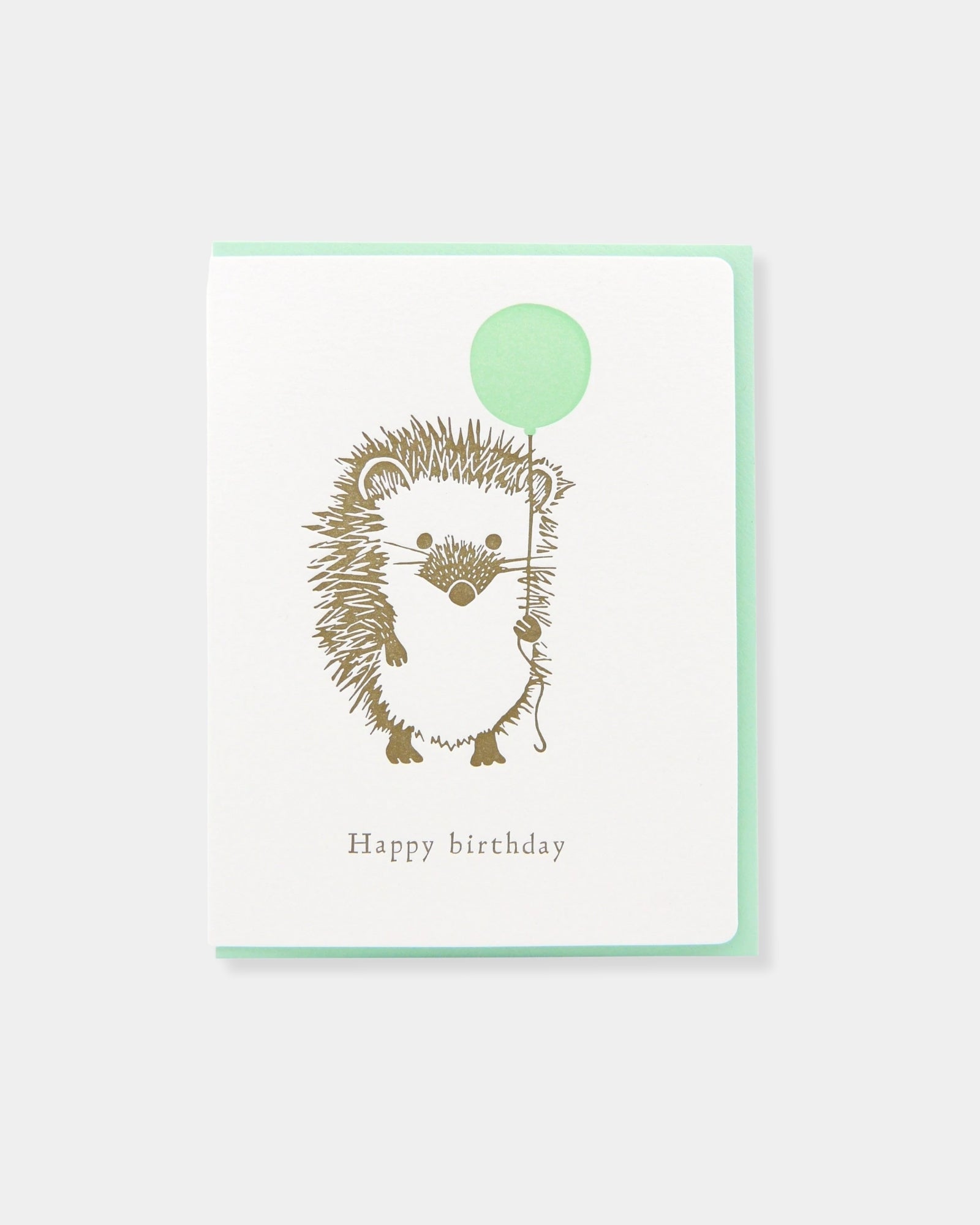 HEDGEHOG BALLOON BIRTHDAY - CARD