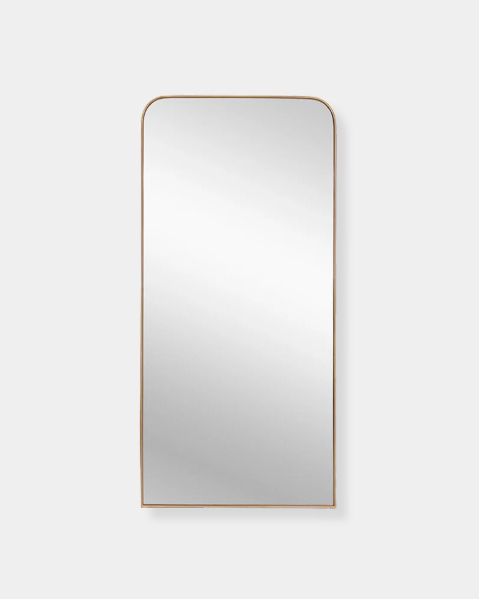 CALABASAS FLOOR MIRROR - BRASS