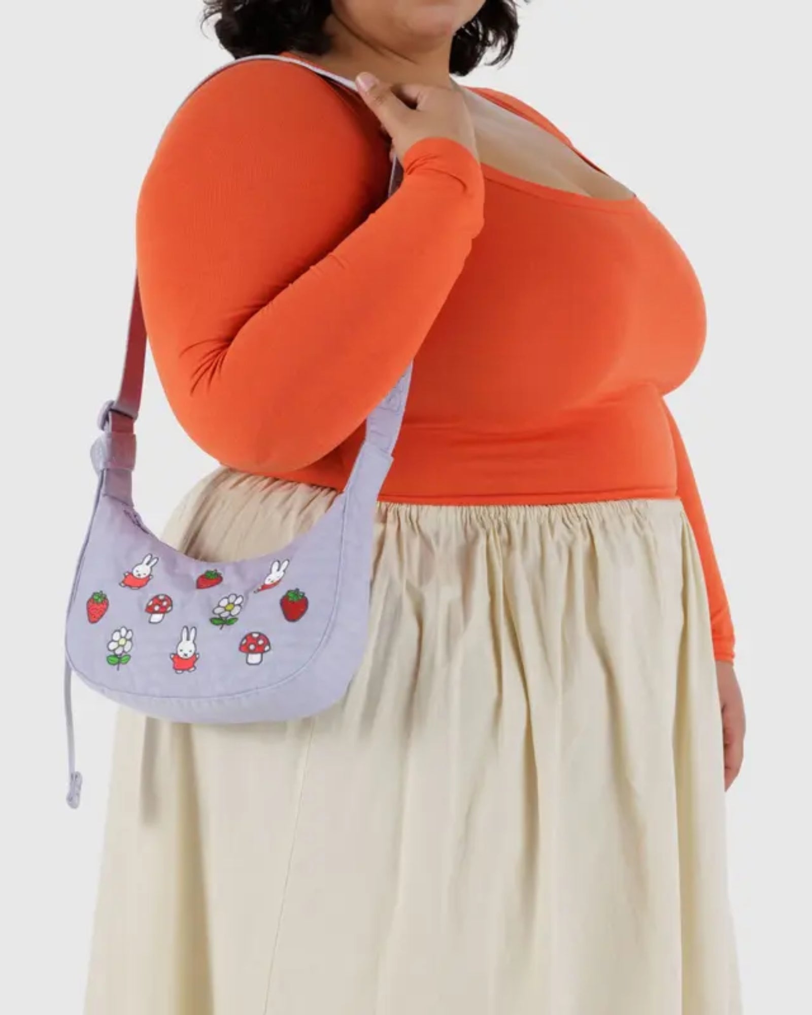 SMALL NYLON CRESCENT BAG - EMBROIDERED MIFFY
