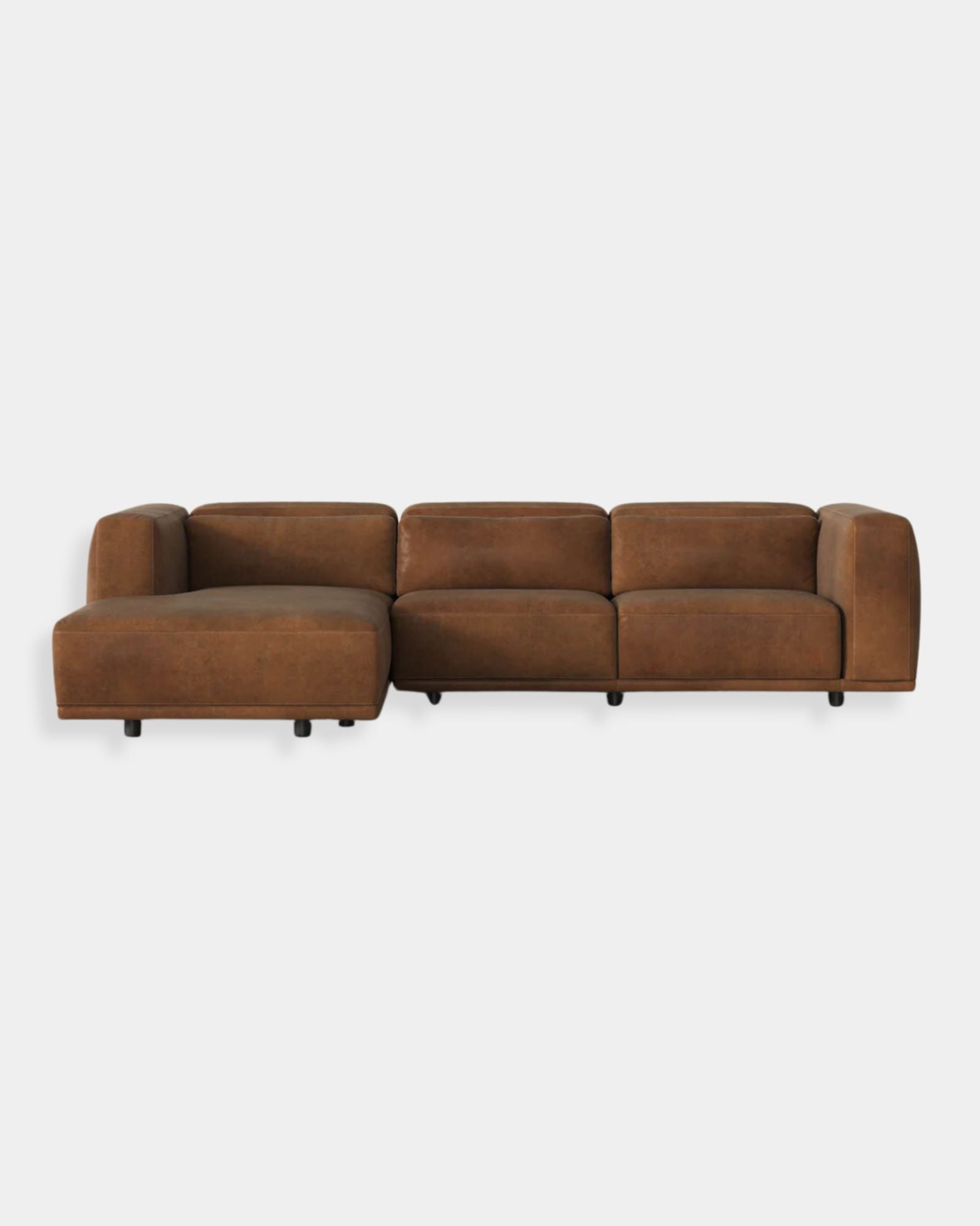 remix 2pc tobacco sectional sofa Groovy - Smoky Grey 36w x 54.5d Seat Height Lindon Smoke Sectional Living Room