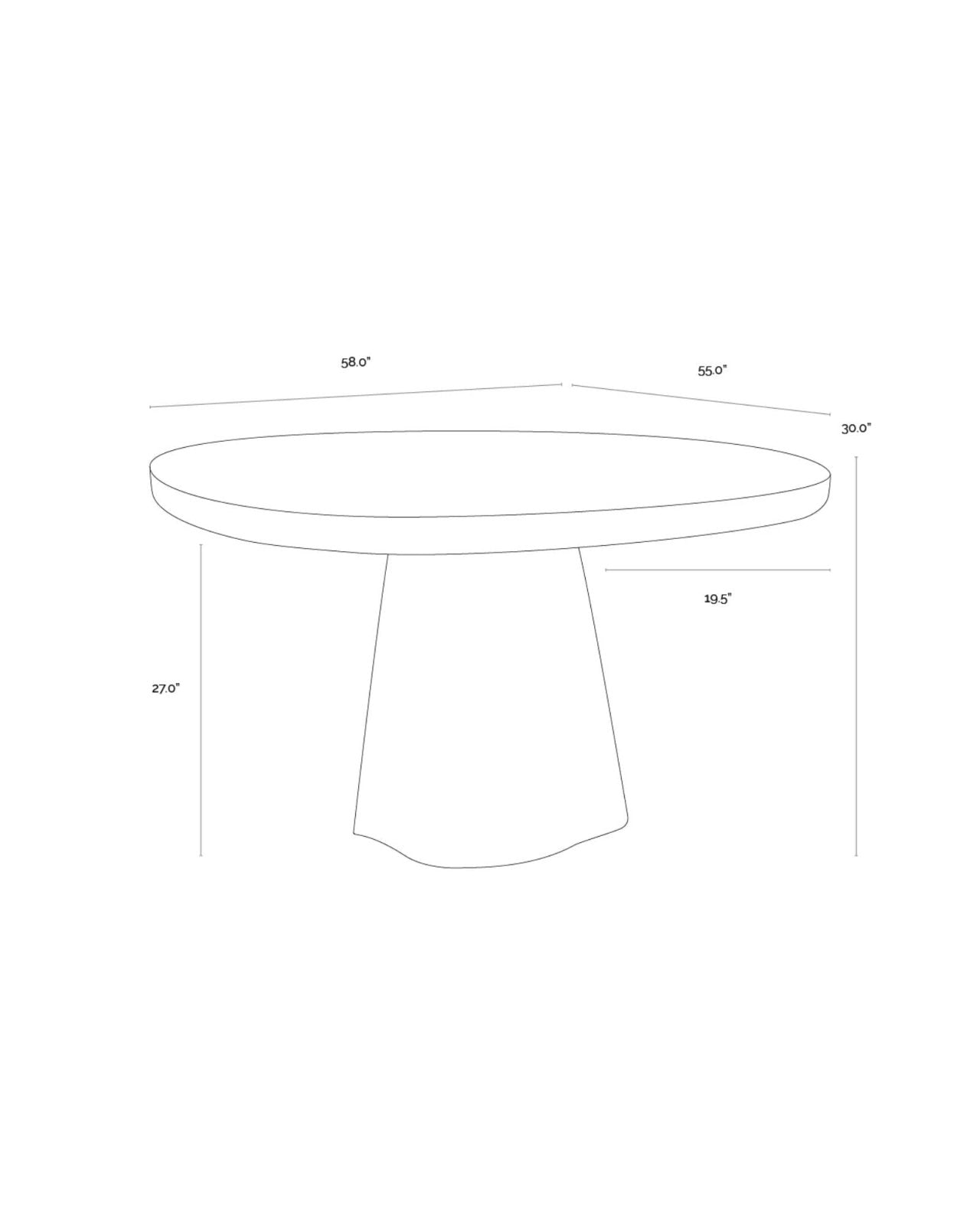 CELICA DINING TABLE - SUMMER SAND | Stonewaters