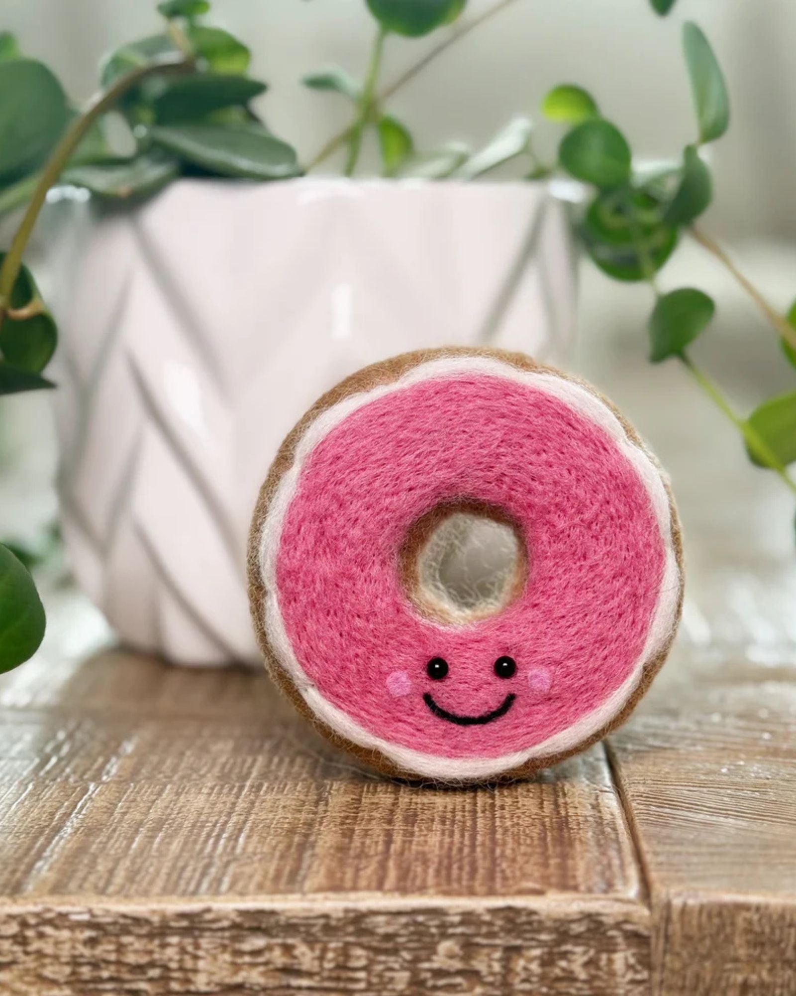 PINK GLAZED DONUT NEEDLE FELTING KIT