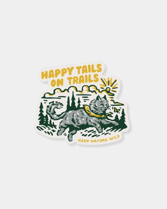 CAT HAPPY TAILS - STICKER