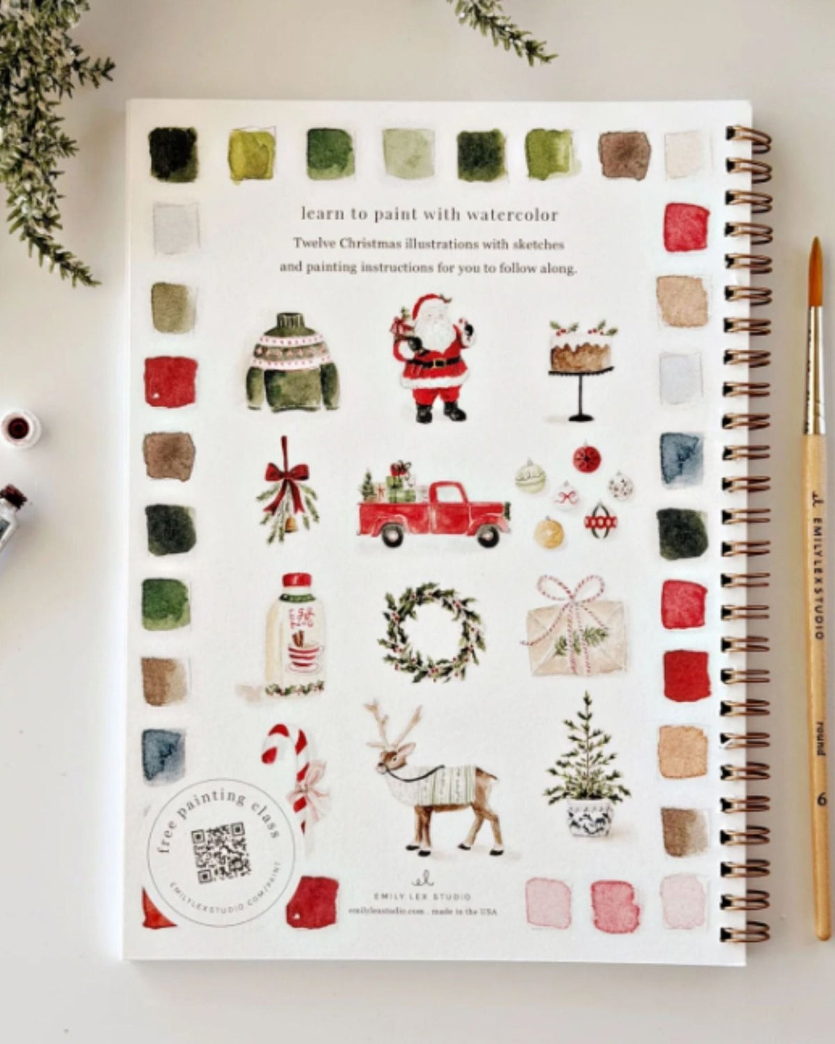 CLASSIC CHRISTMAS WATERCOLOUR WORKBOOK | Stonewaters