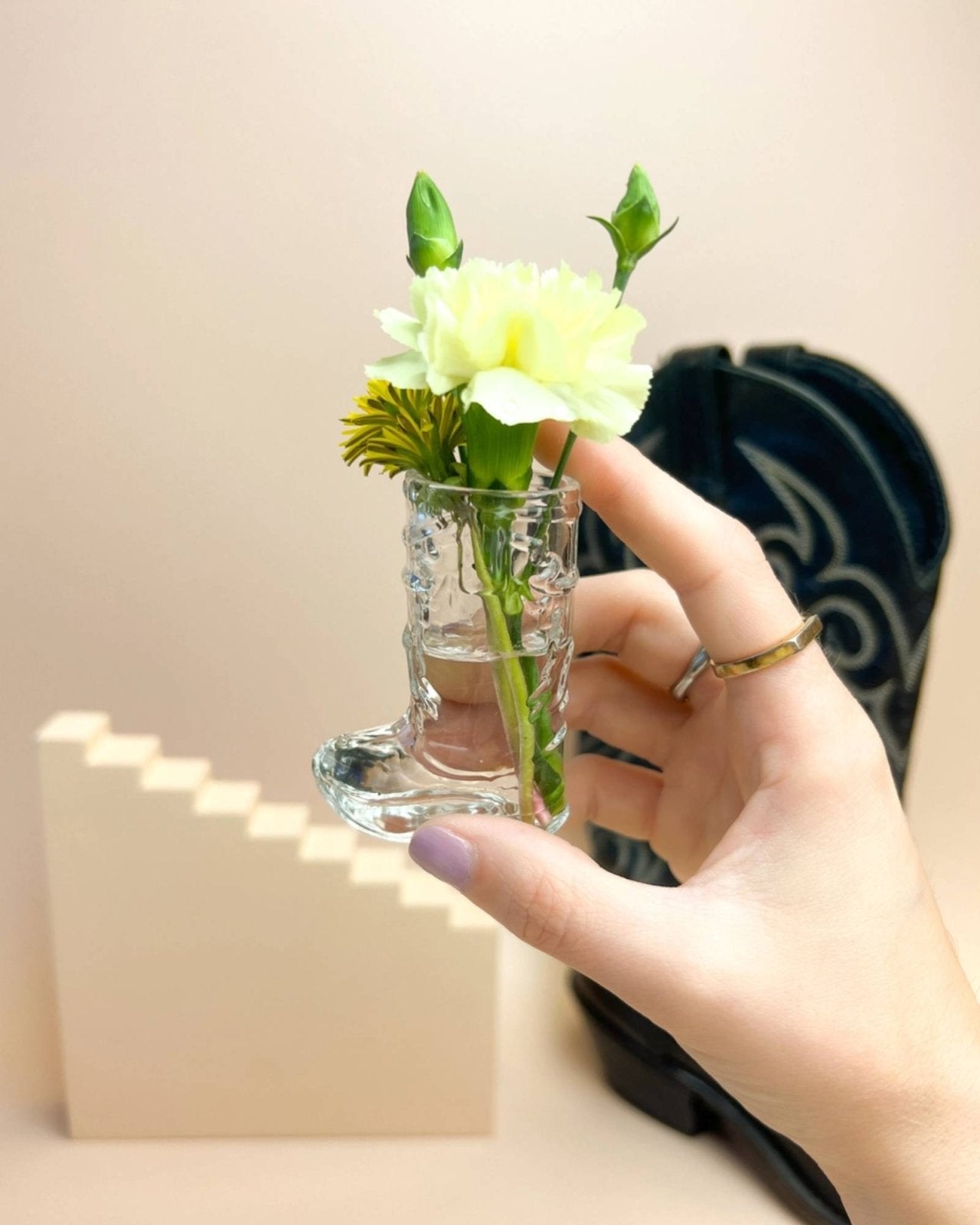 CLEAR COWBOY BOOT SHOT GLASS | Stonewaters