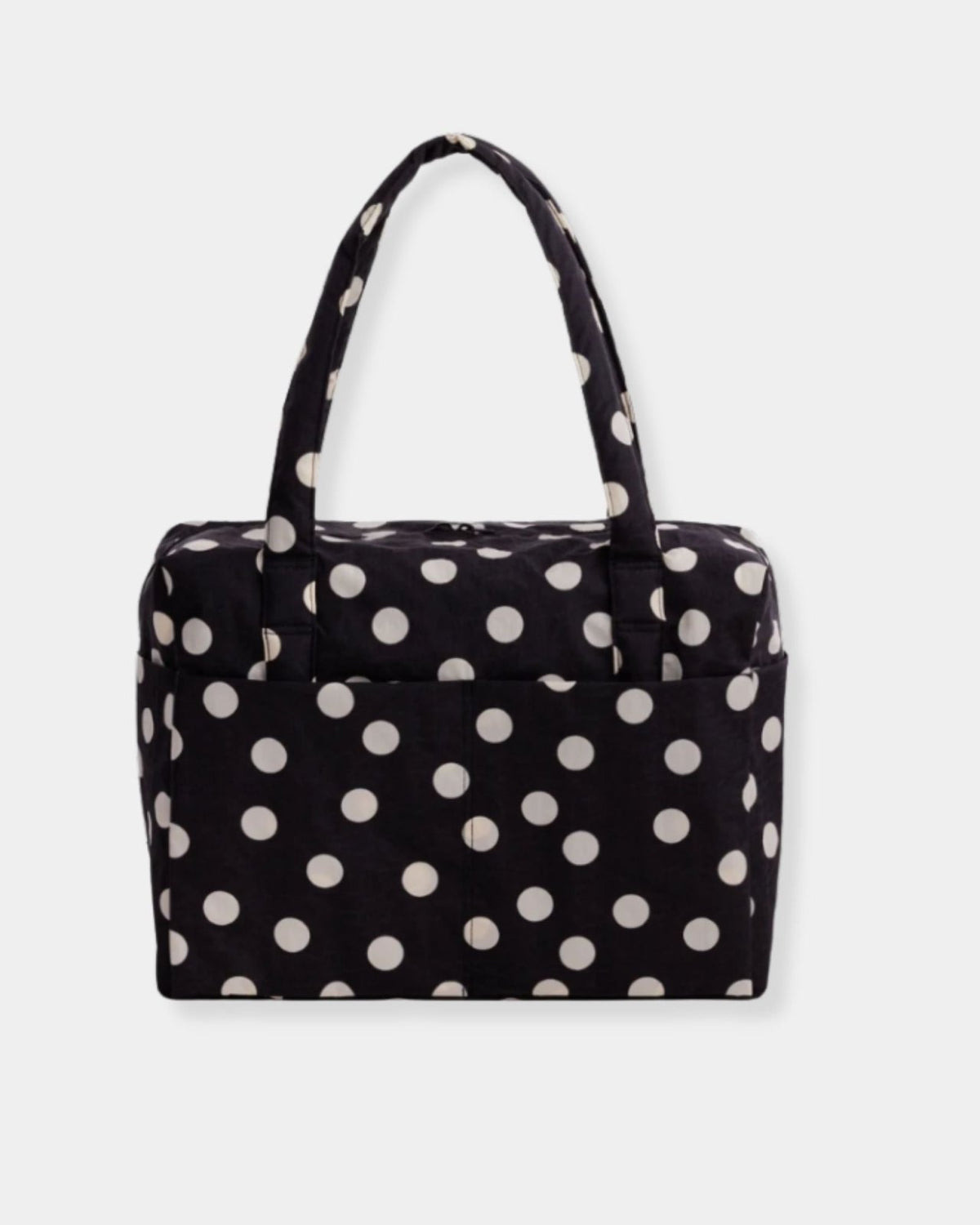 CLOUD CARRY ON BAG - BLACK AND CREAM POLKA DOT | Stonewaters