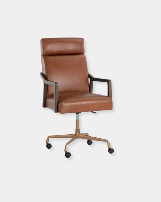 COLLIN OFFICE CHAIR - TOBACCO | Stonewaters