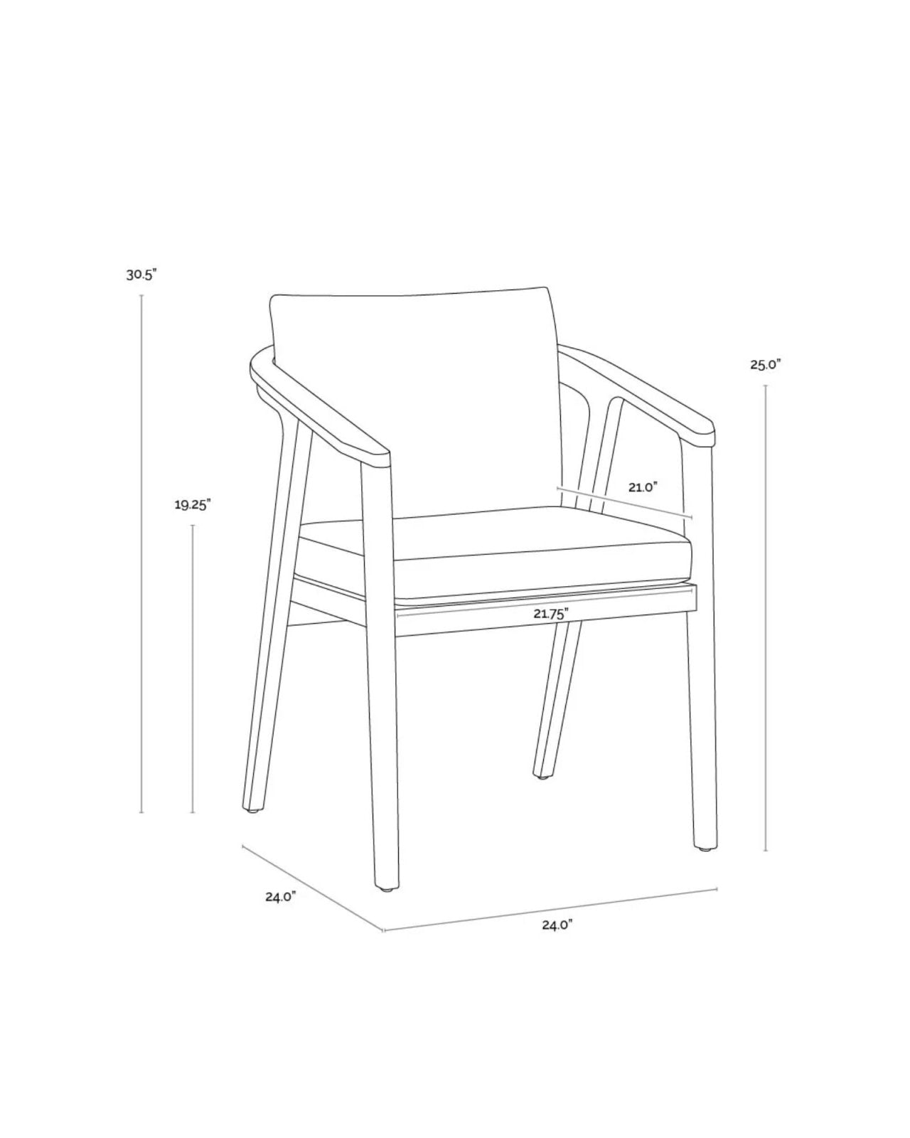 CORALINE DINING CHAIR | Stonewaters