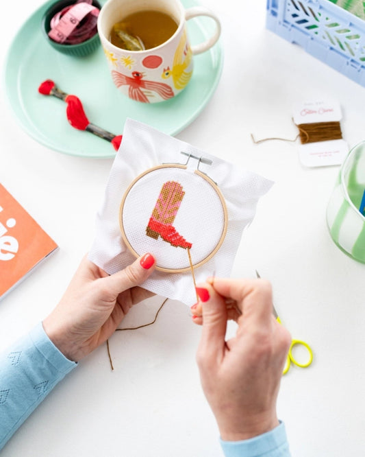 COWBOY BOOT CROSS STICH KIT | Stonewaters