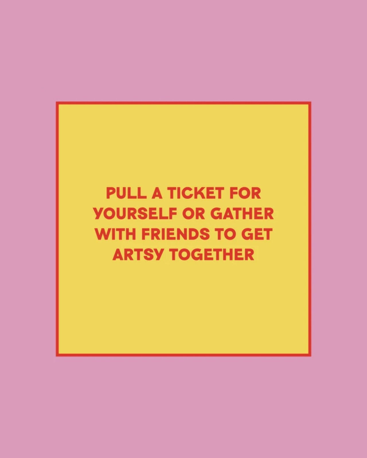 CREATIVITY - TAKE A TICKET | Stonewaters