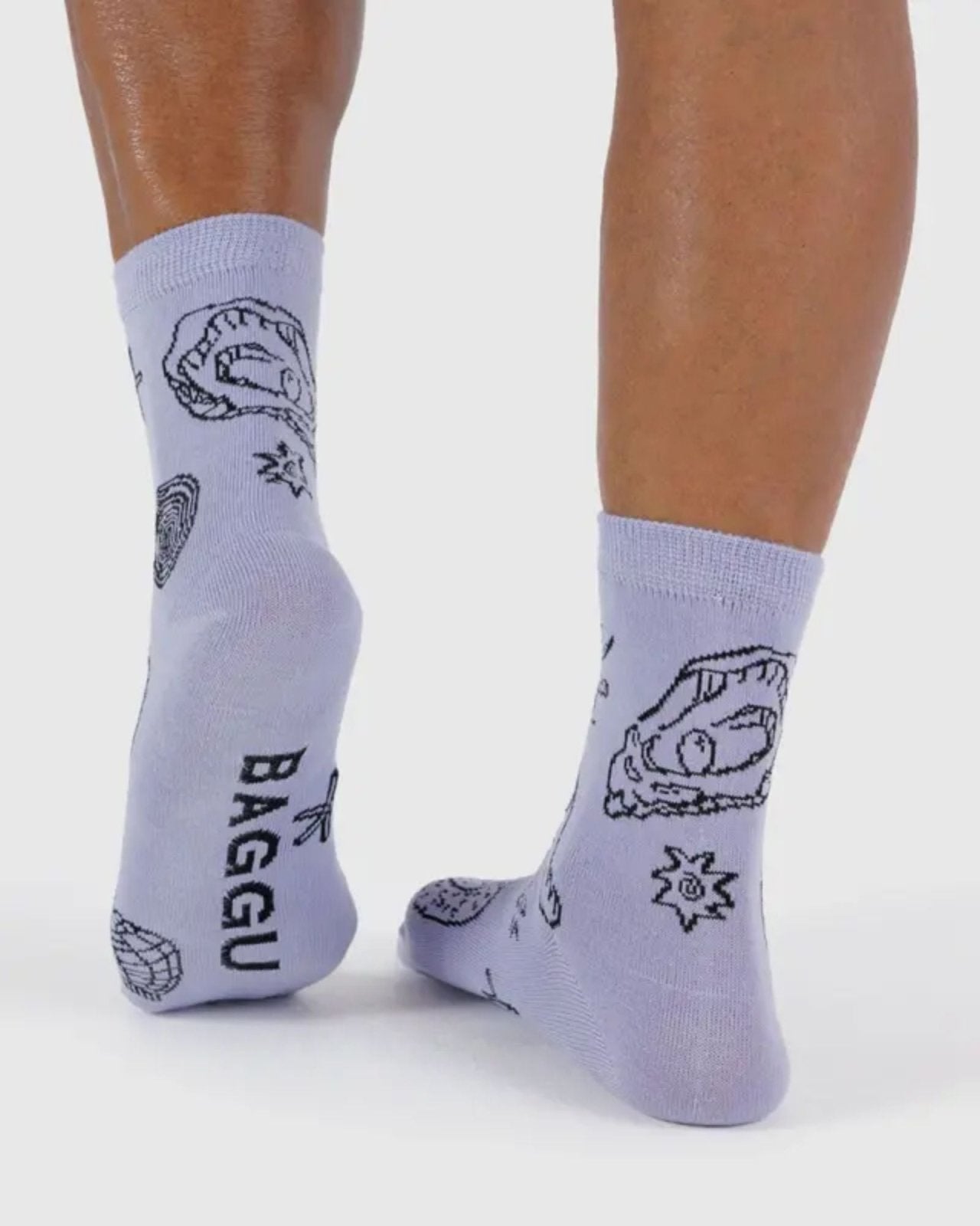 CREW SOCK - LIGHT BLUE SHELLS | Stonewaters