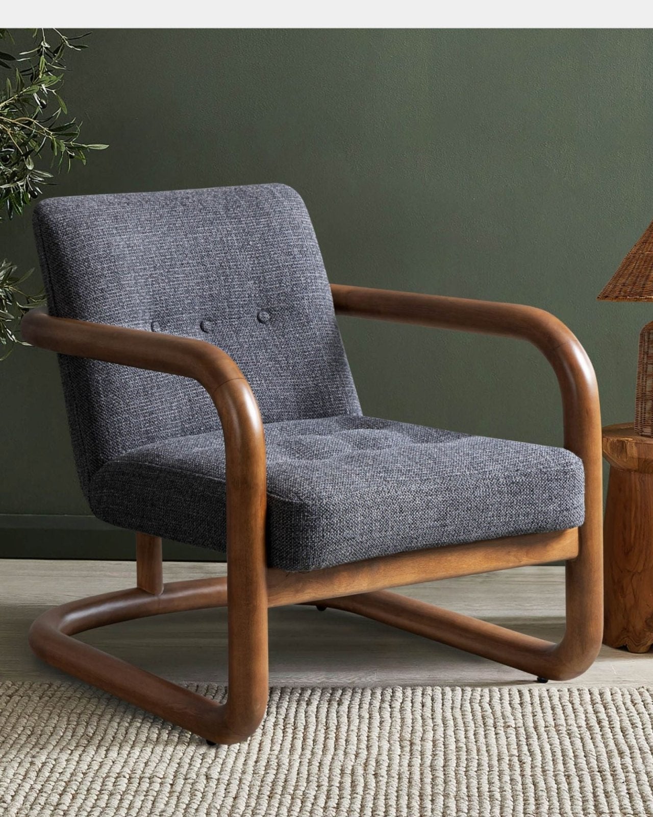 CURBSIDE CLUB CHAIR - CHARCOAL | Stonewaters
