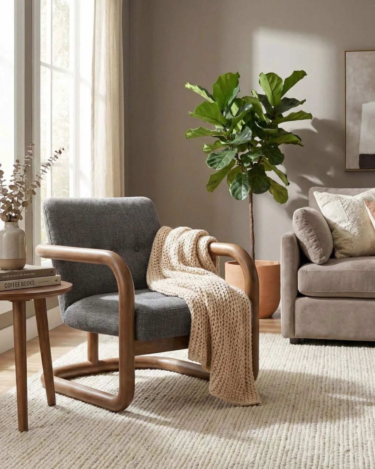 CURBSIDE CLUB CHAIR - CHARCOAL | Stonewaters