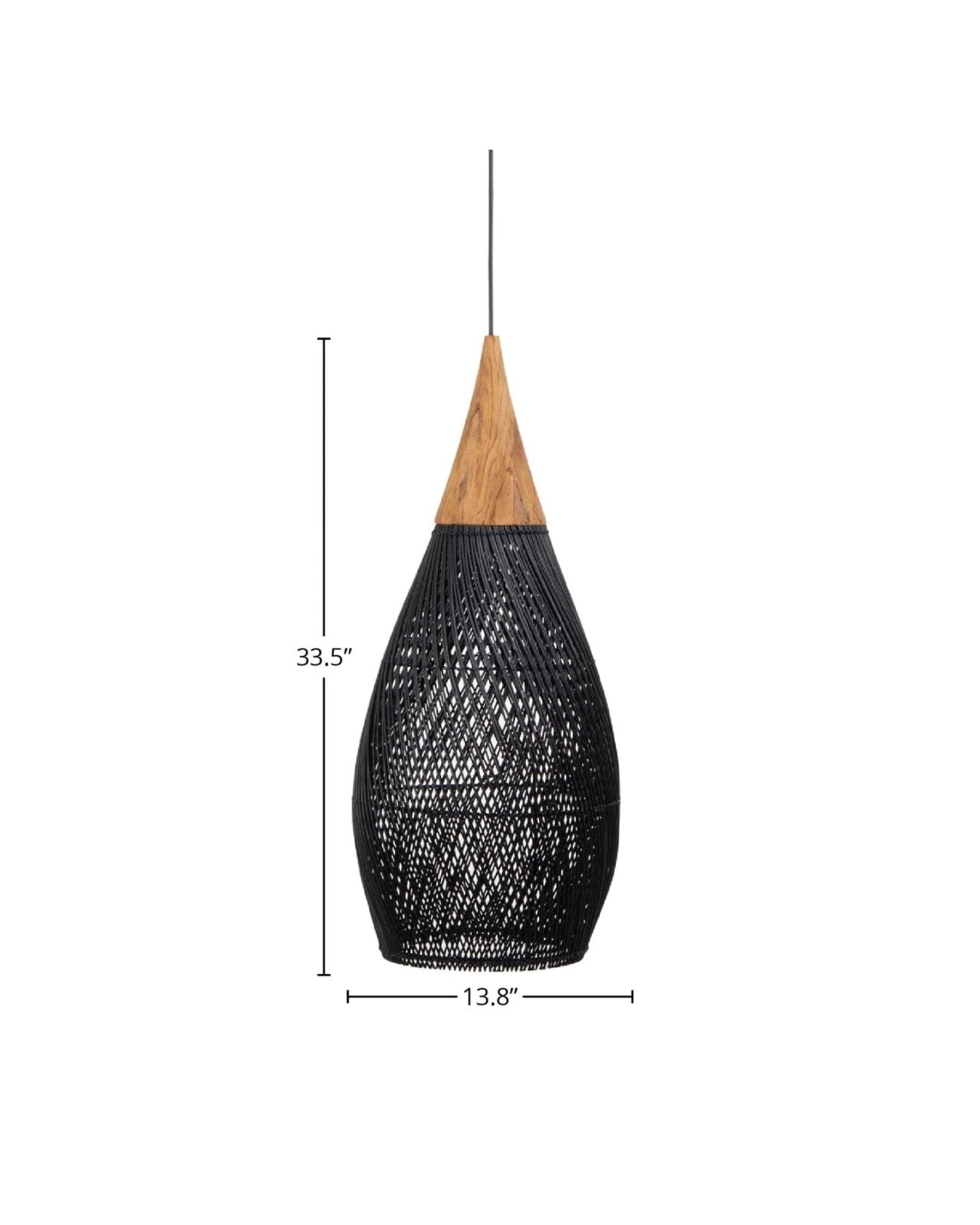 D-BODHI HORN PENDANT BLACK | Stonewaters