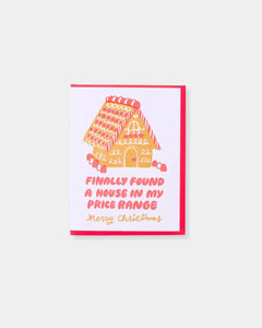 AFFORDABLE GINGER BREAD HOUSE - CARD