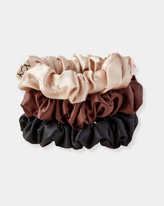 MIXED TRIO - SILK SCRUNCHIE BUNDLE