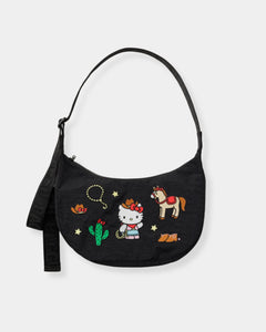 MEDIUM NYLON CRESCENT BAG - WESTERN HELLO KITTY
