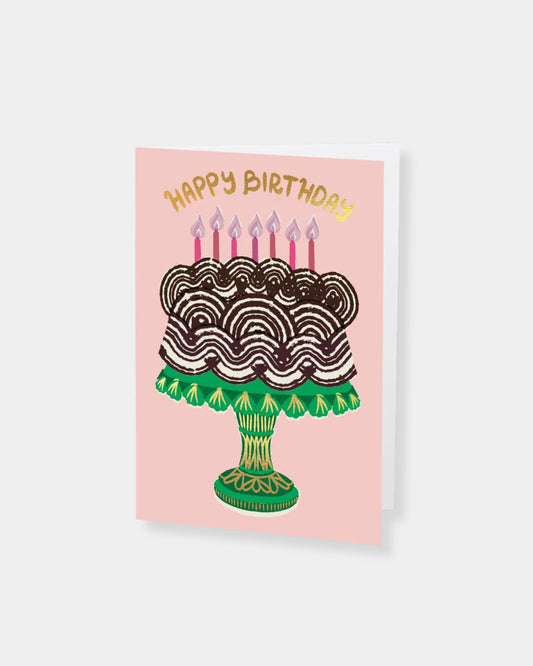 CAKE & CANDLES BIRTHDAY - CARD