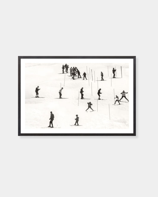 SKI LESSON 1966 - GICLEE ART 17×25 PRINT