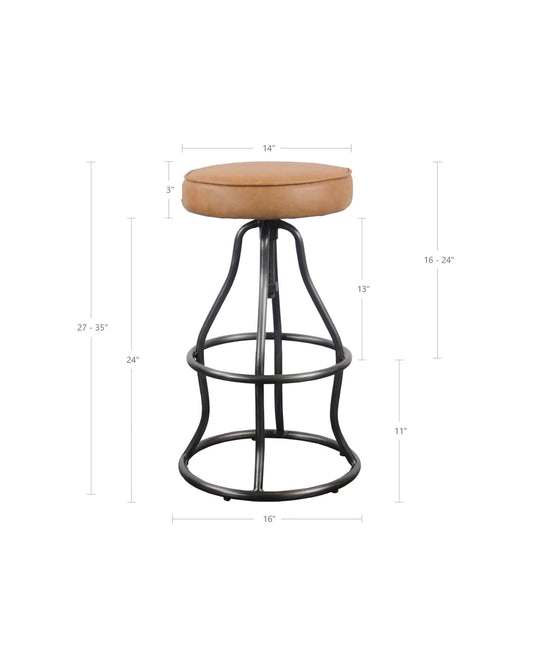 BOWIE STOOL - COGNAC