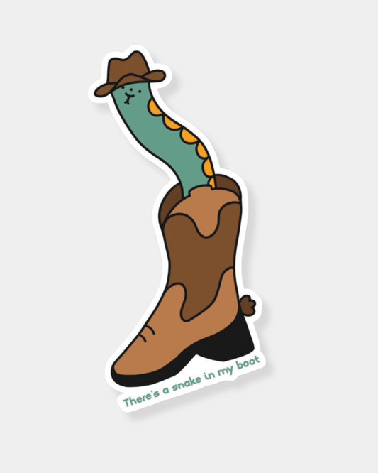 SNAKE IN MY BOOT - STICKER